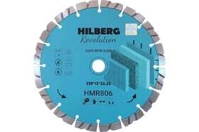 Диск алмазный отрезной 230*22,23*12 Hilberg Revolution HMR806